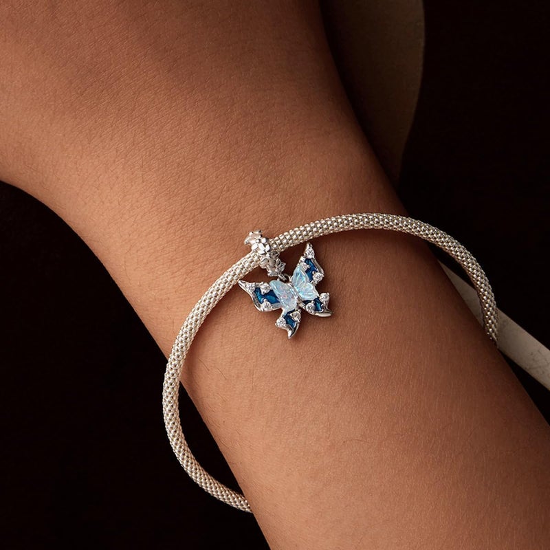 VOROCO Store Charm 925 Sterling Silver Bracelet Necklace Pendant Bead Charms Jewelry Gift for Women Mother Daughter Grandma Family Friends - Image 3